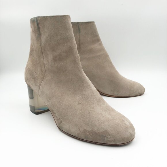 rag & bone Shoes - RAG & BONE Drea Tan Leather Suede Block Heel Ankle Boot Womens 9.5